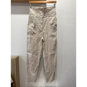 Jonathan Simkhai Light Beige Linen Cargo Sz 6 Bridgerton Coquette Lagenlook
